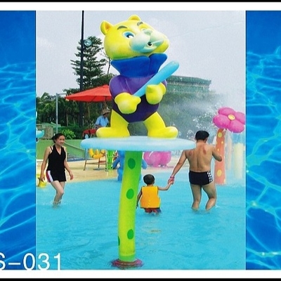 คุณภาพ  Customized Fiberglass Spray Park Equipment, Spray Cat Water Sprayground For Kids Adults โรงงาน