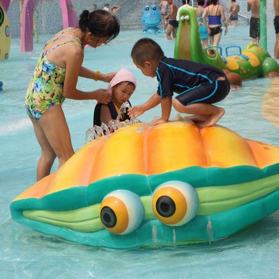 คุณภาพ  Fiberglass Water Playground Equipment Spray Shell Aqua Play For Amusement Park โรงงาน