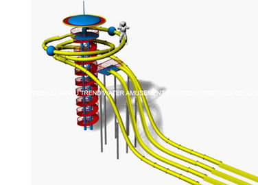 ต่างดาวไฟเบอร์กลาสซูเปอร์หลอดสไลด์ตกอิสระทาวเวอร์ Rides (HT-52)