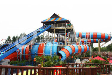 ภาพนิ่งการ์ตูน anaconda พาณิชย์สำหรับสวนสนุกตื่นเต้น / ไฟเบอร์กลาส Water Slide