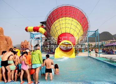 Water Park ไฟเบอร์กลาสซูเปอร์ทอร์นาโดผู้ใหญ่รองเท้าเด็กสไลด์ความสูงของแพลตฟอร์ม 14.6 เมตร