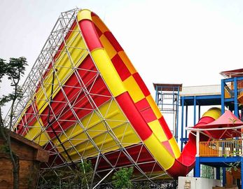 ไฟเบอร์กลาสสวนน้ำสไลด์สำหรับผู้ใหญ่และเด็ก entainment กลางแจ้ง