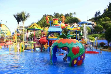 ลอยน้ำ Aqua สนามเด็กเล่นวอเตอร์เฮ้าส์ขนาดใหญ่ธีมโรงแรมสวนน้ำกลางแจ้ง
