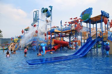 ขนาดยักษ์วอเตอร์เฮ้าส์ Aqua สนามเด็กเล่นวอเตอร์เฮ้าส์สวนสนุกอุปกรณ์