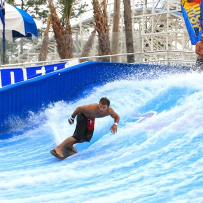 Aqua เล่นขี่ FlowRider น้ำสไลด์สเก็ตบอร์ดท่องกีฬา / ไฟเบอร์กลาสน้ำ