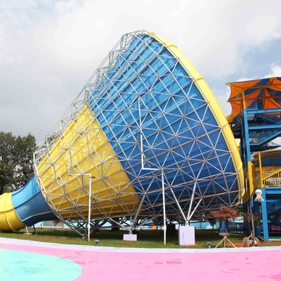 ไฟเบอร์กลาสที่มีสีสันสำหรับผู้ใหญ่ Water Slide ความสูงของแพลตฟอร์ม 14.6m ในสวนสนุก