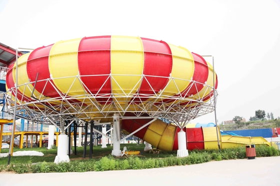 สไลด์ Aqua Park อุปกรณ์อวกาศชามน้ำด้วยความจุสูง 720 Riders / ชั่วโมง