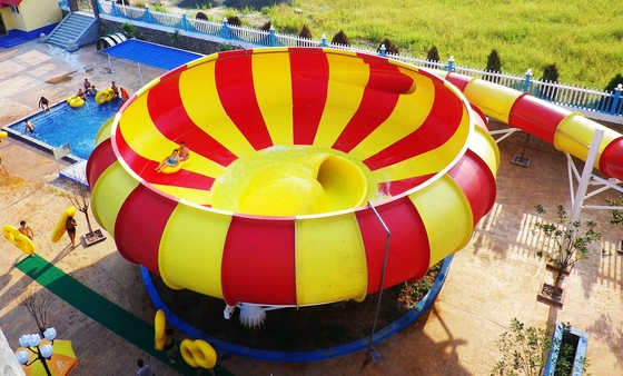 เกมสำหรับครอบครัวไฟเบอร์กลาสภาพนิ่งน้ำ 19 เมตรความสูง Waterpark Super Bowl, พื้นที่ 32 * 53 เมตรสำหรับสวนน้ำ