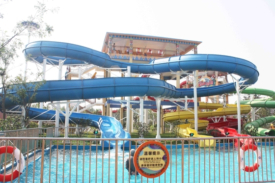 Funny FPR น้ำ Slide Games คู่เปิดและปิดน้ำ Cool สไลด์สำหรับ Water Park