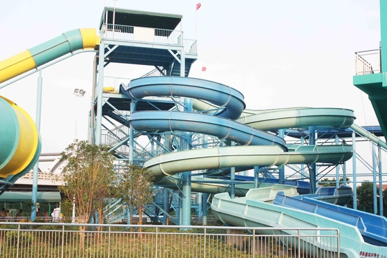 ที่กำหนดเองที่เป็นที่นิยมภาพนิ่งน้ำแบบ Dual Tracks เปิดปิดสไตล์ FRP ร่างกายสำหรับเด็ก