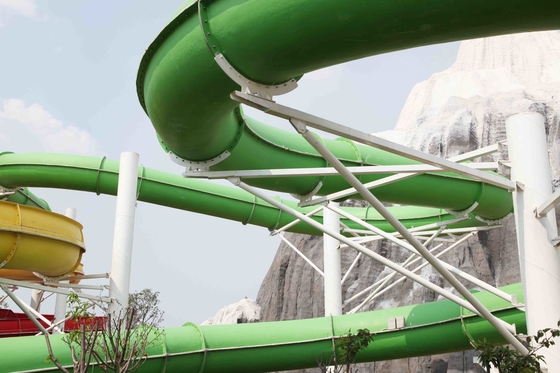 ที่มีสีสัน Aqua Park อุปกรณ์ภาพนิ่งน้ำที่กำหนดเองด้วยสังกะสีกรอบเหล็กคาร์บอน