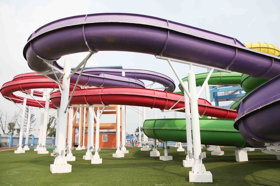 อุปกรณ์สไลด์ที่กำหนดเองขนาดใหญ่ที่ทนทานและอุปกรณ์เล่นสนามเด็กเล่น