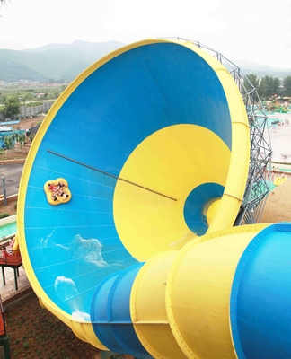 สไลด์น้ำจากไฟเบอร์กลาสขนาดใหญ่สำหรับการผจญภัยในสวนสนุก Waterpark Equipment for Water Park