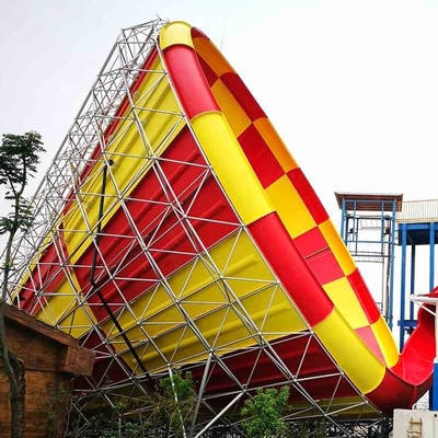 ผลิตภัณฑ์จาก Aqua Park / รางน้ำไฟเบอร์กลาส Super Tornado ความสูงของแพลตฟอร์ม 14.6 เมตรสำหรับสวนน้ำที่มีธีม