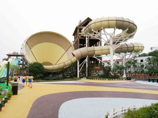 สไลด์ทอร์นาโดไฟเบอร์กลาสพาณิชย์ครอบครัวน้ำสวนน้ำ 42 * พื้นที่ชั้น 70m