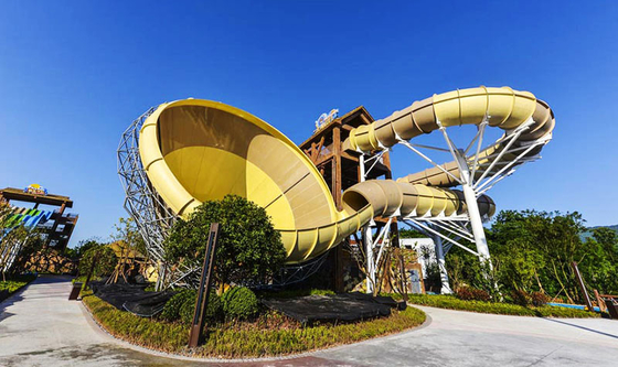 สไลด์ทอร์นาโดไฟเบอร์กลาสพาณิชย์ครอบครัวน้ำสวนน้ำ 42 * พื้นที่ชั้น 70m