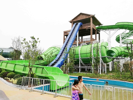 พาณิชย์งูไฟเบอร์กลาสภาพนิ่งน้ำสำหรับการผจญภัยสวนสนุกสวนน้ำ