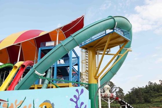 สวนน้ำอคเกมส์ Slide, Aqua วงบอดี้ไฟเบอร์กลาสสไลด์สำหรับสระว่ายน้ำ