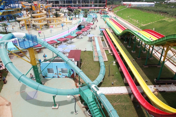 ที่น่าตื่นเต้น Aqua Park ไฟเบอร์กลาสสไลด์, Platform สูง 16m สำหรับ Water Park