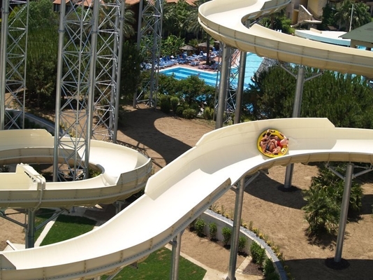 ที่มีสีสัน Aqua Park อุปกรณ์ที่กำหนดเอง FPR สวนน้ำสไลด์น้ำขนาดใหญ่