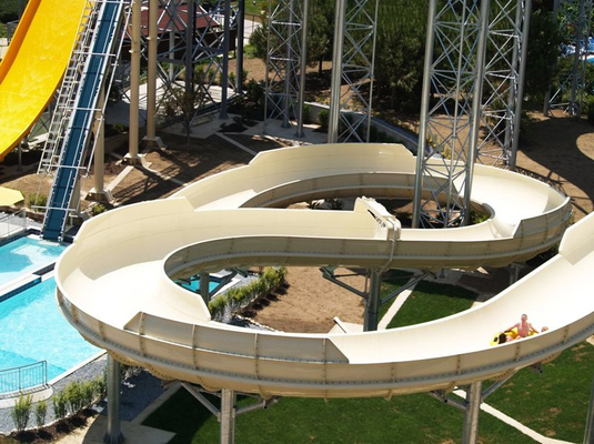 ที่มีสีสัน Aqua Park อุปกรณ์ที่กำหนดเอง FPR สวนน้ำสไลด์น้ำขนาดใหญ่