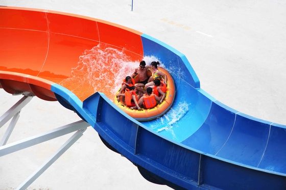 ชุบสังกะสีเหล็กคาร์บอน Tantrum Aqua Park อุปกรณ์สไลด์สำหรับสวนน้ำผจญภัย