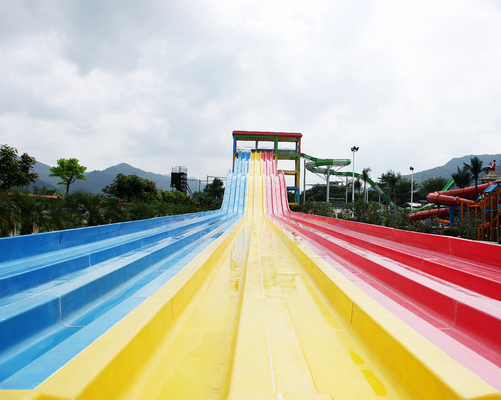 ที่มีสีสันเหนือพื้นดินไฟเบอร์กลาสภาพนิ่งน้ำ, สระว่ายน้ำไฟเบอร์กลาสสไลด์สำหรับสวนสนุก