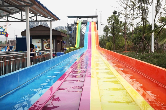 ไฟเบอร์กลาส FRP Fiberglass Rainbow สไลด์ที่ปรับแต่งเอง SGS ISO9001