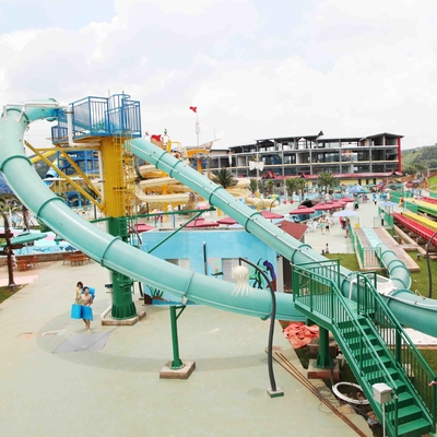 สไลด์น้ำที่น่าตื่นเต้น Aqua Park สไลด์ไฟเบอร์กลาส, ความสูงของแพลตฟอร์ม 16 เมตร