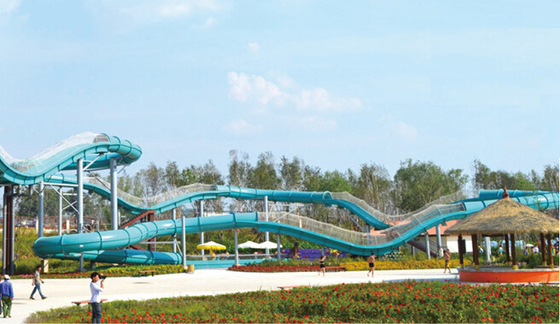 Strong QC Team สวนสนุกสวนสนุกน้ำมังกร Water roller roller coaster for Water Park