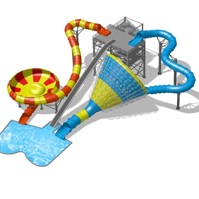 ชุดไฟเบอร์กลาสที่ดีที่สุดสำหรับสวนน้ำ Speed ​​Water Slide สำหรับ Water Park