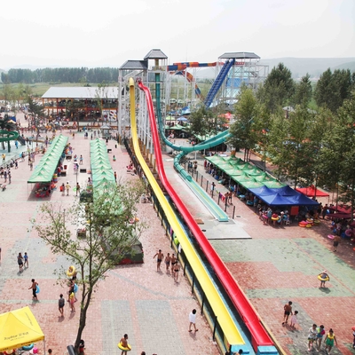 Oragne ความเร็วสูงที่กำหนดเองสไลด์ภาพนิ่งน้ำทั่วไป Aqua Park สิ่งอำนวยความสะดวก