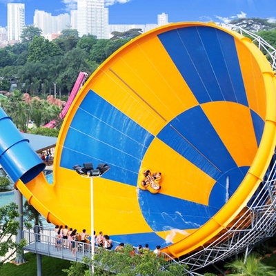 ผลิตภัณฑ์จาก Aqua Park / รางน้ำไฟเบอร์กลาส Super Tornado ความสูงของแพลตฟอร์ม 14.6 เมตรสำหรับสวนน้ำที่มีธีม