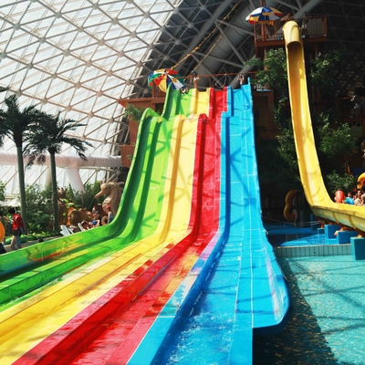 Oragne กลางแจ้งภาพนิ่งน้ำทั่วไป Aqua Park สถานที่ด้วยแพสไลด์