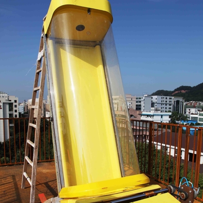 สไลด์น้ำจากไฟเบอร์กลาสแบบ Aqua Park ที่น่าตื่นเต้นและมีความสูง 16 เมตรสำหรับผู้ใหญ่