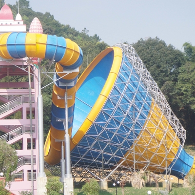 ผลิตภัณฑ์จาก Aqua Park / รางน้ำไฟเบอร์กลาส Super Tornado ความสูงของแพลตฟอร์ม 14.6 เมตรสำหรับสวนน้ำที่มีธีม