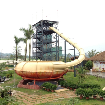Joy Ride Space Bowl สไลด์ / FRP + สแตนเลสอุปกรณ์การเล่นสำหรับโรงเรียน / สวนน้ำ