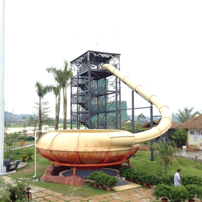 Joy Ride Space Bowl สไลด์ / FRP + สแตนเลสอุปกรณ์การเล่นสำหรับโรงเรียน / สวนน้ำ