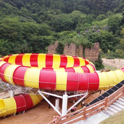 ภาพนิ่งน้ำไฟเบอร์กลาสสีที่กำหนดเอง, สไลด์น้ำผู้ใหญ่ยาว