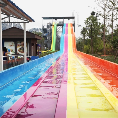 เย็นขนาดใหญ่สนุกสายรุ้งภาพนิ่งน้ำที่มีความยาวที่กำหนดเอง 4 เลน