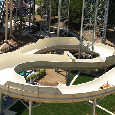 ภาพนิ่งน้ำไฟเบอร์กลาสที่กำหนดเอง, 6 คนครอบครัวไฟเบอร์กลาส Slide, Aqua Park อุปกรณ์