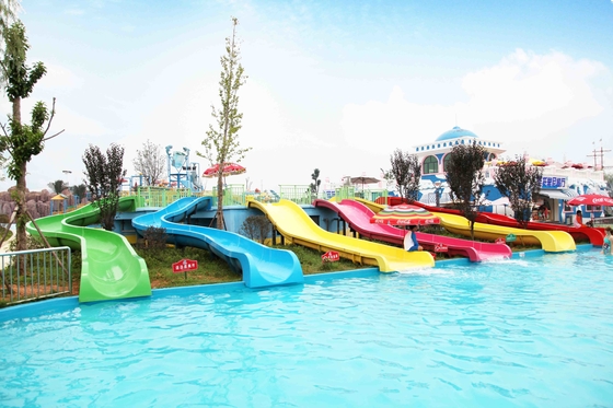 เด็กที่น่าสนใจ &#39;น้ำสไลด์ Aqua เล่นอุปกรณ์สระว่ายน้ำไฟเบอร์กลาสสไลด์
