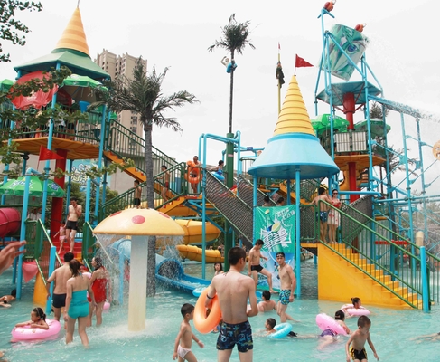 ป้อมปราการน้ำที่น่าตื่นเต้น Aqua สวนน้ำสวนสนุกสำหรับอุปกรณ์