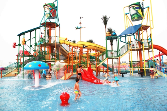 ป้อมปราการน้ำที่น่าตื่นเต้น Aqua สวนน้ำสวนสนุกสำหรับอุปกรณ์