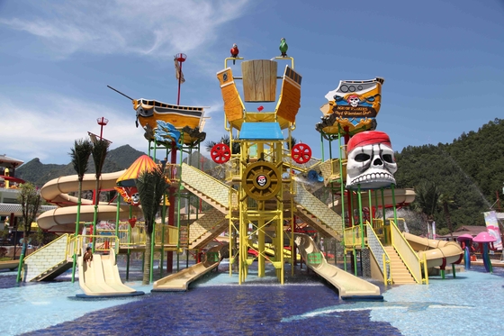 รวม Aqua ตลกสนามเด็กเล่นสนุกภาพนิ่งน้ำที่ใหญ่ที่สุดด้วยสไลด์น้ำประปาสำหรับครอบครัว