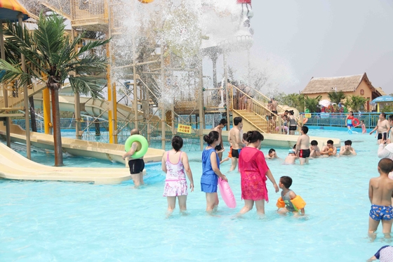 สวนน้ำเด็กที่กำหนดเองไฟเบอร์กลาสภาพนิ่งความบันเทิงสำหรับสวนน้ำ