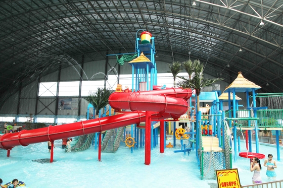 ครอบครัวพาณิชย์ Aqua สนามเด็กเล่นไฟเบอร์กลาสสไลด์สำหรับสวนสนุกเกมส์