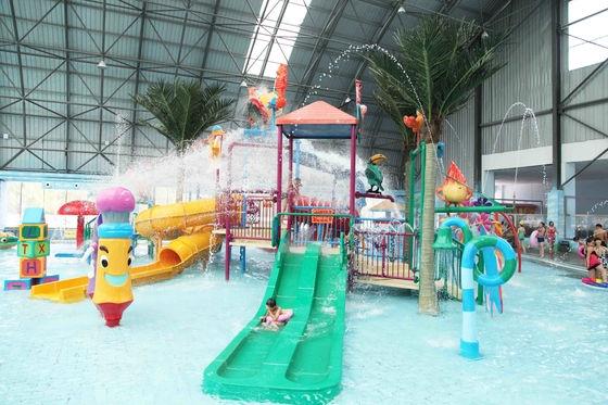 ที่กำหนดเองในร่ม / กลางแจ้งเด็ก &#39;น้ำสนามเด็กเล่นวอเตอร์เฮ้าส์สำหรับการปฏิสัมพันธ์กับครอบครัว