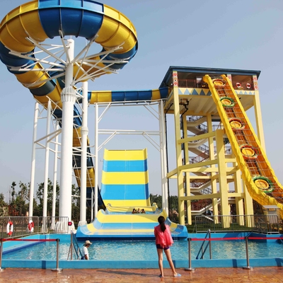 ไฟเบอร์กลาส Aqua Park อุปกรณ์สไลด์ยักษ์บูมเมอแรงน้ำรีสอร์ท