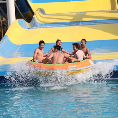 ไฟเบอร์กลาส Aqua Park อุปกรณ์สไลด์ยักษ์บูมเมอแรงน้ำรีสอร์ท